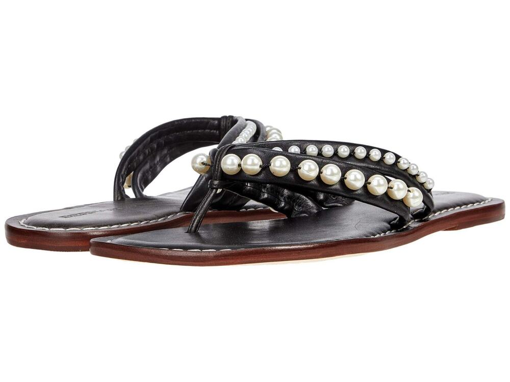 Bernardo Miami Pearl Womens Sandal Size 8 M Black Graphite Antique Calf Leather